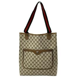 Gucci-Borsa a Spalla Gucci GG Supreme Tote-Marrone