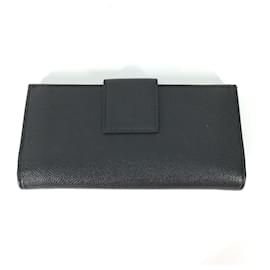 Bulgari-Bvlgari Black Leather Long Wallet-Black