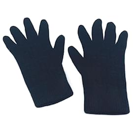 Hermès-Hermes Black Warm Gloves-Black