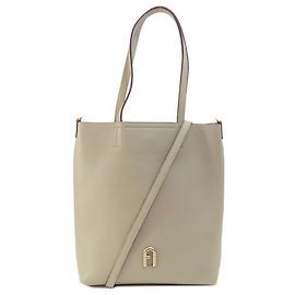 Bolso Tote Furla en cuero gris Castaño