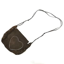 Gucci-Borsa a Spalla a Forma di Cuore Gucci 95107-Marrone