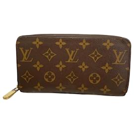 Louis Vuitton-Portafoglio lungo Louis Vuitton Monogram Zippy M42616-Marrone