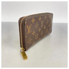 Louis Vuitton-Portafoglio lungo Louis Vuitton Monogram Zippy M42616-Marrone