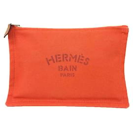 Hermès-Pochette piatta Hermes Yachting PM-Arancione