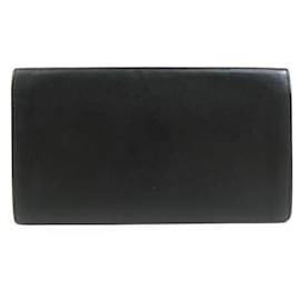 Hermès-Hermes Bi-Fold Wallet in Black and Green-Black,Green