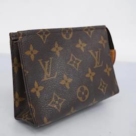 Louis Vuitton-Pochette Monogram Poche Toilette 15 Louis Vuitton-Marrone