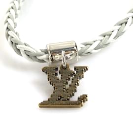 Louis Vuitton-Bracciale charm Louis Vuitton-Marrone,Bianco