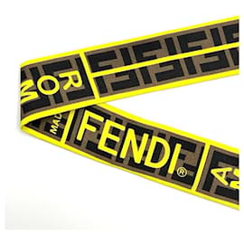 Fendi-Foulard Bandana Wrappy Donna Fendi-Nero,Giallo