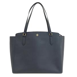 Tory Burch-Borsa tote in pelle blu navy Tory Burch-Blu navy