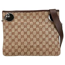 Gucci-Borsa a Spalla Gucci GG Canvas-Marrone