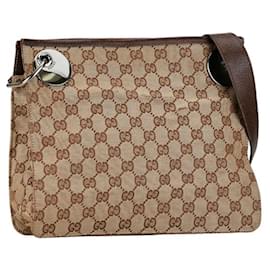 Gucci-Borsa a Spalla Gucci GG Canvas-Marrone