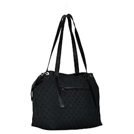 Gucci-Borsa a mano Gucci GG Canvas-Nero,Blu navy