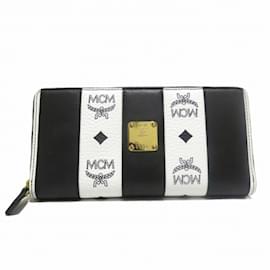 MCM-Portafoglio Lungo MCM-Nero,Bianco