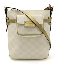 Loewe-Borsa a Spalla Anagram Loewe-Bianco,D'oro