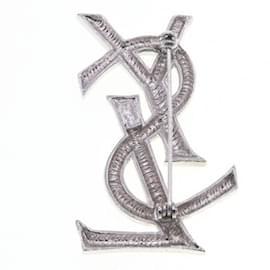 Yves Saint Laurent-Spilla in metallo argento Yves Saint Laurent-Argento