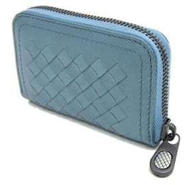 Bottega Veneta-Portafoglio in pelle blu chiaro Bottega Veneta-Blu chiaro