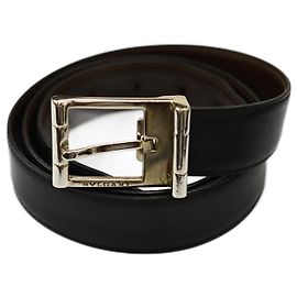 Bulgari Bvlgari Reversible Men's Belt 14402 Brown Black