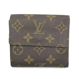 Louis Vuitton-Portafoglio pieghevole Monogram Louis Vuitton-Marrone