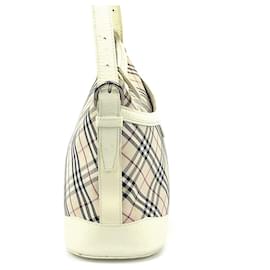 Burberry-Borsa a Spalla Burberry Nova Check-Beige,Bianco sporco