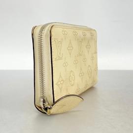 Louis Vuitton-Portafoglio lungo Louis Vuitton Mahina Zippy M61869-Bianco sporco