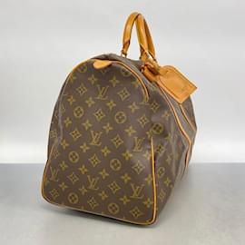 Louis Vuitton-Borsa Boston Keepall 50 Monogram Louis Vuitton-Marrone