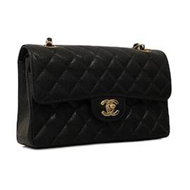 Chanel-Borsa a spalla in pelle caviar nera Chanel-Nero