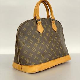 Louis Vuitton-Borsa a mano Alma Monogram Louis Vuitton-Marrone