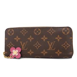 Louis Vuitton-Portafoglio lungo Monogram Louis Vuitton-Rosa,Monogramma