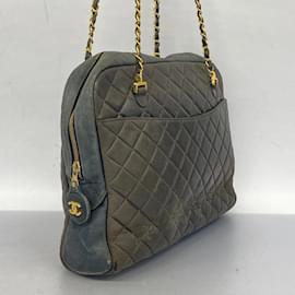 Chanel-Borsa a spalla in pelle di agnello marrone Chanel-Marrone