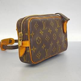 Louis Vuitton-Pochette Marly Bandoulière Monogram Louis Vuitton-Marrone