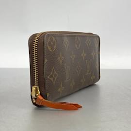 Louis Vuitton-Portafoglio Lungo Monogramma Clemence Louis Vuitton-Marrone,Altro