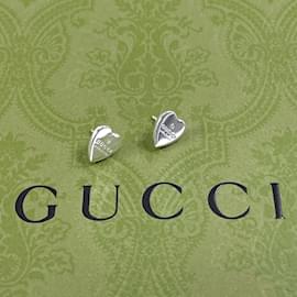 Gucci-Orecchini a forma di cuore in argento 925 Gucci-Argento