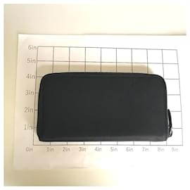 Prada-Prada Round Zip Long Wallet for Men-Black