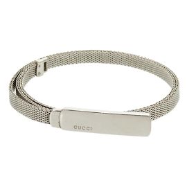 Cinto de Placa Gucci Metal Prata Outro
