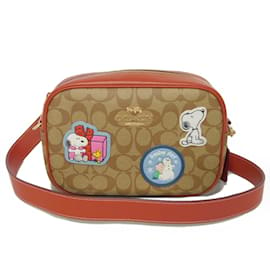 Coach-Borsa a Spalla Camera Coach Jamie-Rosso,Beige