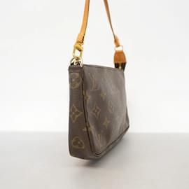 Louis Vuitton-Pochette Accessori Monogram Louis Vuitton-Marrone