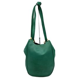 Loewe-Borsa a spalla in pelle verde Loewe-Verde