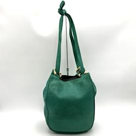 Loewe-Borsa a spalla in pelle verde Loewe-Verde