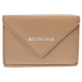 Balenciaga-Portafoglio tri-fold beige Balenciaga-Beige