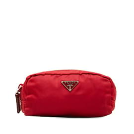 Prada-Pochette Piastra Triangolo Prada MV175-Rosso