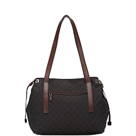 Gucci-Borsa a mano Gucci GG Canvas Tote Bag 30501-Marrone,Nero