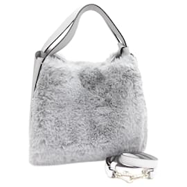 Kate Spade-Borsa media in pelliccia Knot di Kate Spade-Grigio