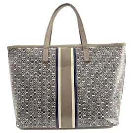 Tory Burch-Borsa in PVC grigia Tory Burch-Marrone