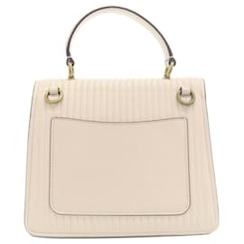 Coach-Borsa a mano in pelle Ivory di Coach-Crudo