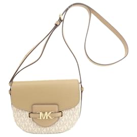 Michael Kors-Borsa a Spalla MK Signature di Michael Kors-Marrone