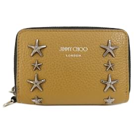 Jimmy Choo-Portamonete con motivo a stella Jimmy Choo-Marrone,Nero