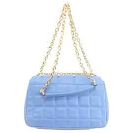 Michael Kors-Borsa a spalla trapuntata con borchie Michael Kors-Blu