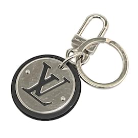 Louis Vuitton-Louis Vuitton Porte Cle LV Circle Key Ring Holder-Black,Silvery