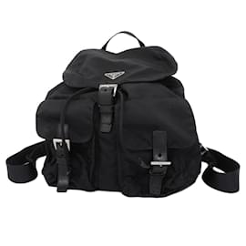 Prada-Prada Black Nylon Backpack for Women-Black