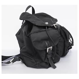 Prada-Prada Black Nylon Backpack for Women-Black